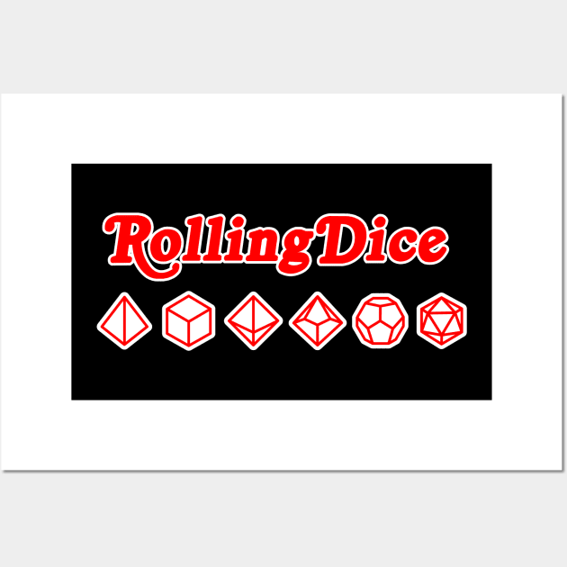 Rolling Dice Wall Art by OfficialTeeDreams